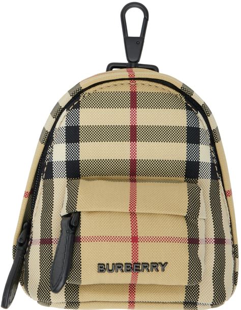 burberry car keychain|burberry backpack keychain.